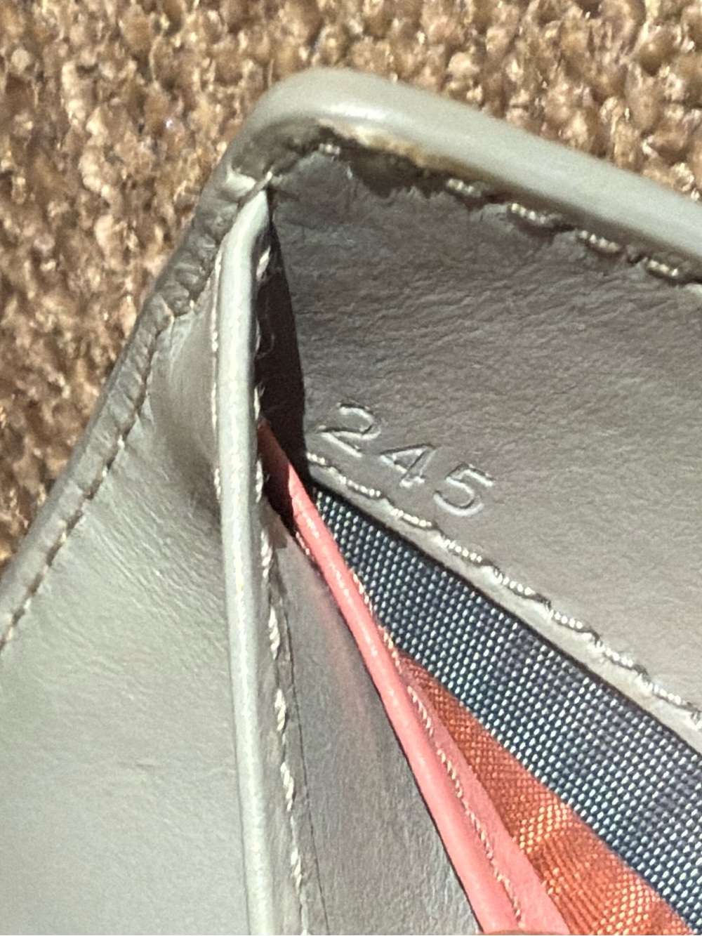 Miu Miu Blue Wallet with Pink Heart Print and Gold Logo - Picture 10 of 10